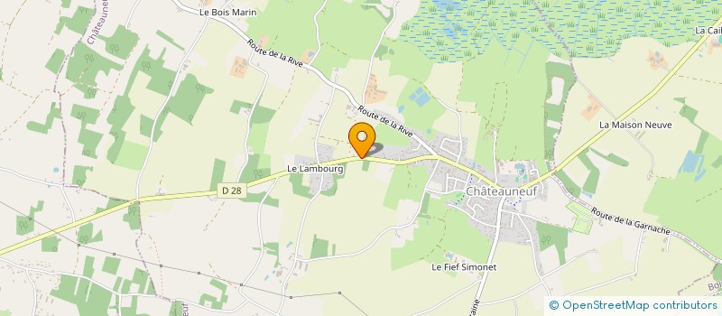 localisation de l'entreprise MONSIEUR DENIS SAUMIER  CHATEAUNEUF