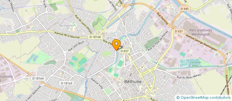 localisation de l'entreprise MONSIEUR DENIS SAVARINO  BETHUNE