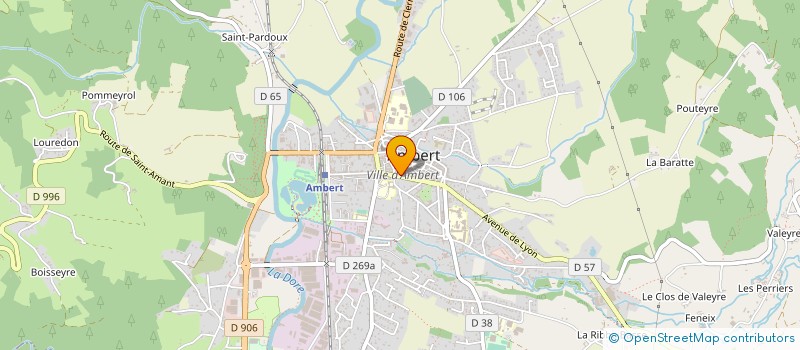 localisation de l'entreprise MONSIEUR DENIS SAVEL  AMBERT