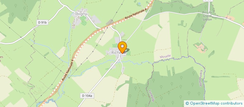 localisation de l'entreprise MONSIEUR DENIS SCHIFFLER  RICHEVAL