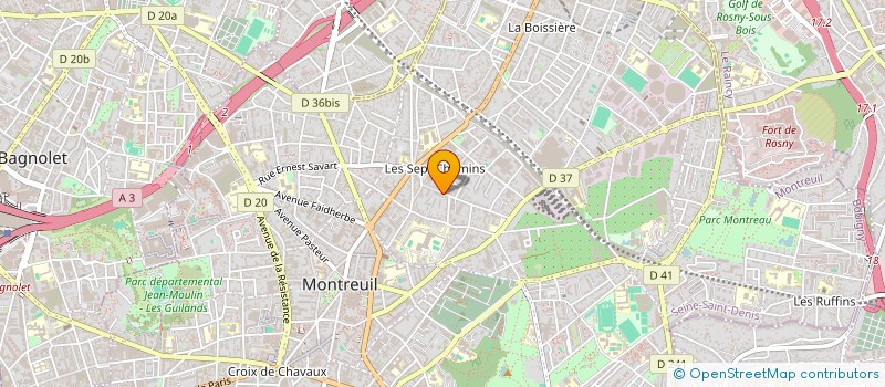 localisation de l'entreprise MONSIEUR DENIS SCHRICKE  MONTREUIL