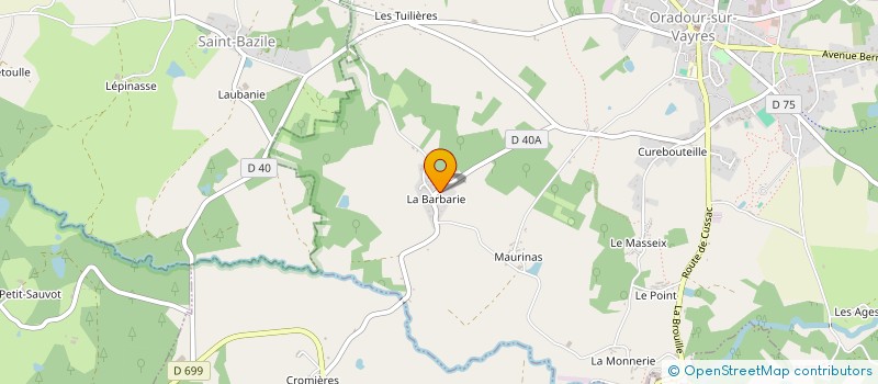 localisation de l'entreprise MONSIEUR DENIS SELEBRAN à CUSSAC
