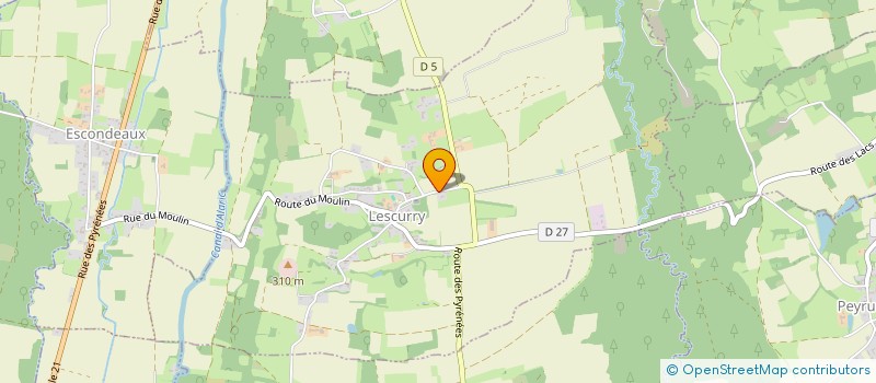 localisation de l'entreprise MONSIEUR DENIS SENTUBERY  LESCURRY