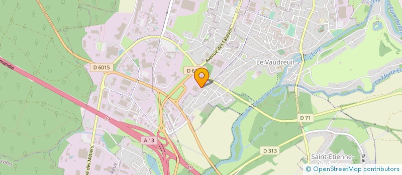 localisation de l'entreprise MONSIEUR DENIS SEPTFONS à LE VAUDREUIL