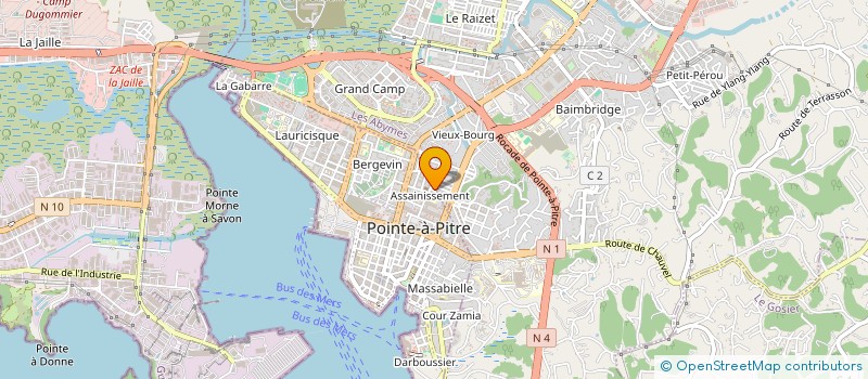 localisation de l'entreprise MONSIEUR DENIS SIBA à POINTE A PITRE