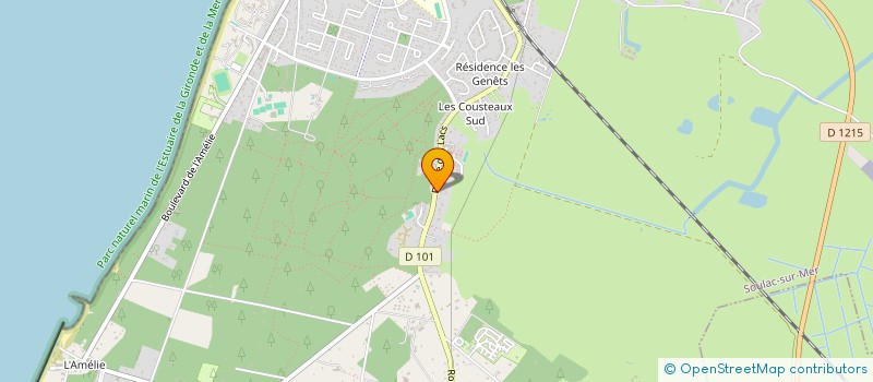 localisation de l'entreprise MONSIEUR DENIS SIMON  SOULAC-SUR-MER