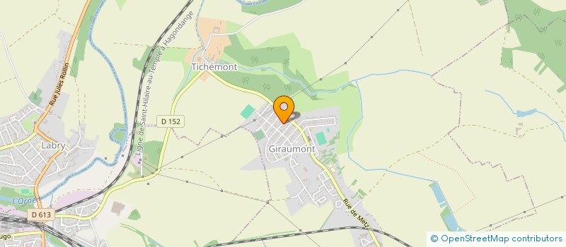 localisation de l'entreprise MONSIEUR DENIS SIMONIN  GIRAUMONT