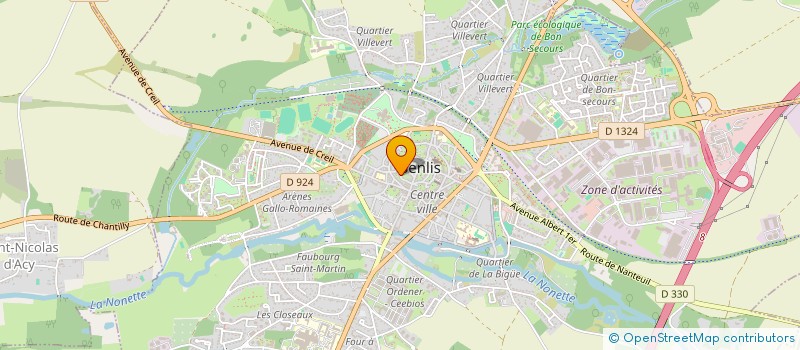 localisation de l'entreprise MONSIEUR DENIS SINGERY  SENLIS