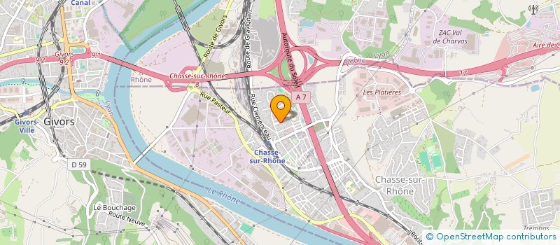 localisation de l'entreprise MONSIEUR DENIS SIROUX  CHASSE-SUR-RHONE