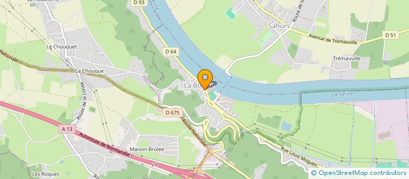 localisation de l'entreprise MONSIEUR DENIS SODALO  LA BOUILLE