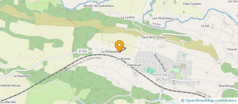 localisation de l'entreprise MONSIEUR DENIS STEVANT  SAINT-JACUT-LES-PINS