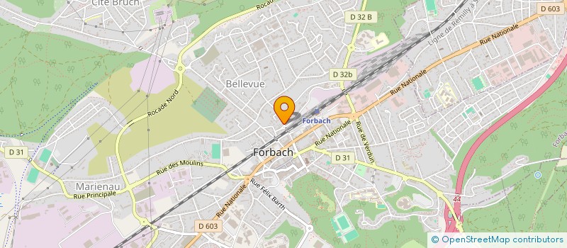 localisation de l'entreprise MONSIEUR DENIS SZEFER  FORBACH