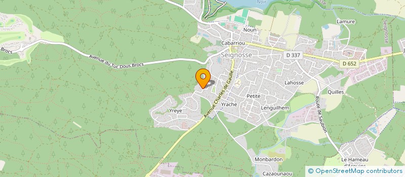localisation de l'entreprise MONSIEUR DENIS TALBOT  SEIGNOSSE