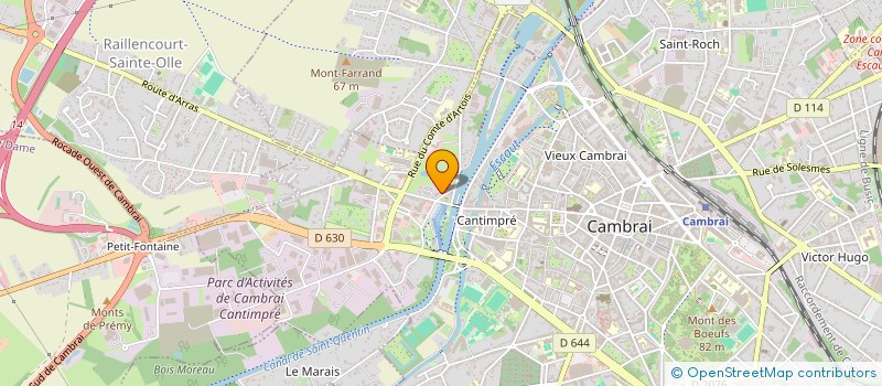 localisation de l'entreprise MONSIEUR DENIS TALBOT  CAMBRAI