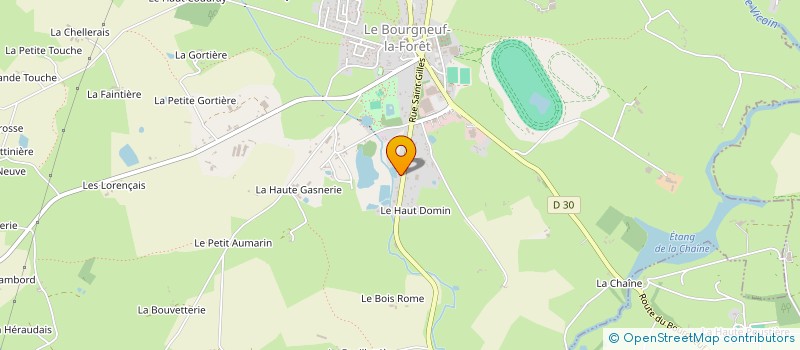 localisation de l'entreprise MONSIEUR DENIS TANDE  LE BOURGNEUF-LA-FORET