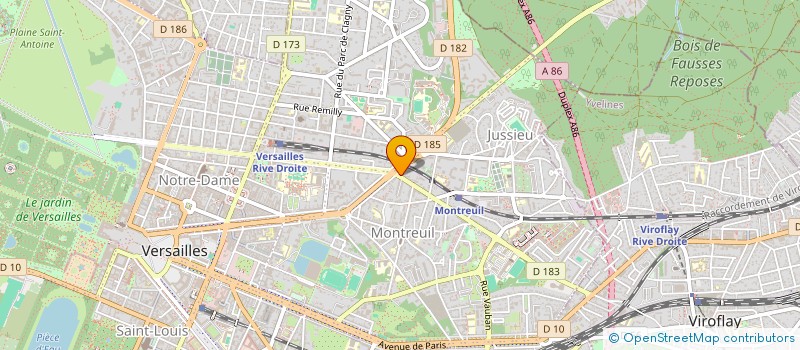 localisation de l'entreprise MONSIEUR DENIS TARDIVEL à VERSAILLES