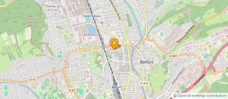 localisation de l'entreprise MONSIEUR DENIS TASSIER  BELFORT
