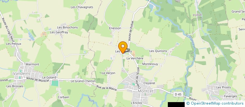 localisation de l'entreprise MONSIEUR DENIS TERRIER  MONTCET