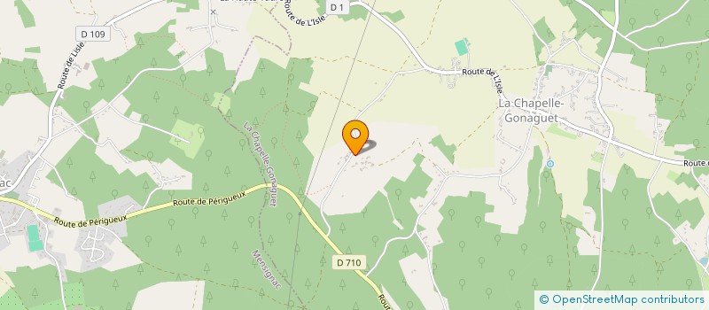 localisation de l'entreprise MONSIEUR DENIS TESTUT  LA CHAPELLE-GONAGUET