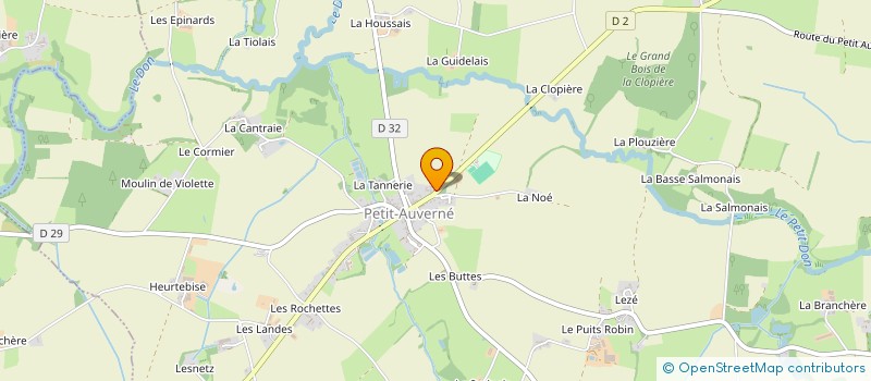 localisation de l'entreprise MONSIEUR DENIS THEBAUDEAU à PETIT-AUVERNE