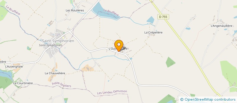 localisation de l'entreprise MONSIEUR DENIS THIBEAUD  LES LANDES-GENUSSON