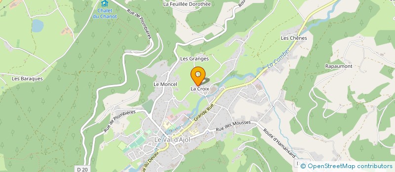 localisation de l'entreprise MONSIEUR DENIS THIERY à LE VAL-D'AJOL