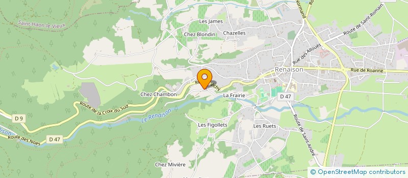 localisation de l'entreprise MONSIEUR DENIS THOMASSIN  RENAISON