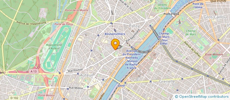 localisation de l'entreprise MONSIEUR DENIS THUILLIER  PARIS