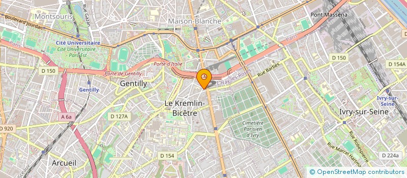 localisation de l'entreprise MONSIEUR DENIS TIEHI  LE KREMLIN-BICETRE