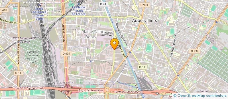 localisation de l'entreprise MONSIEUR DENIS TIHU  AUBERVILLIERS