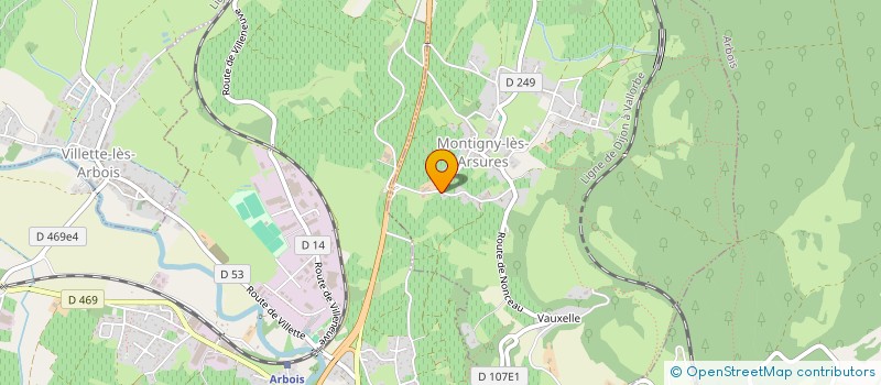 localisation de l'entreprise MONSIEUR DENIS TISSOT  MONTIGNY-LES-ARSURES