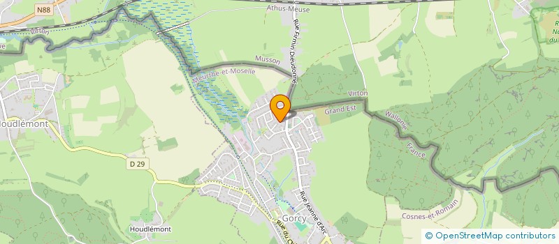 localisation de l'entreprise MONSIEUR DENIS TOMASIN  VILLE-HOUDLEMONT