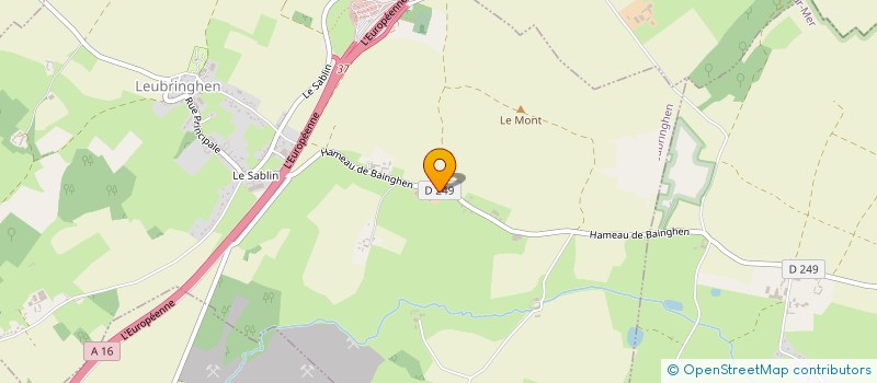 localisation de l'entreprise MONSIEUR DENIS TOURRET  LEUBRINGHEN