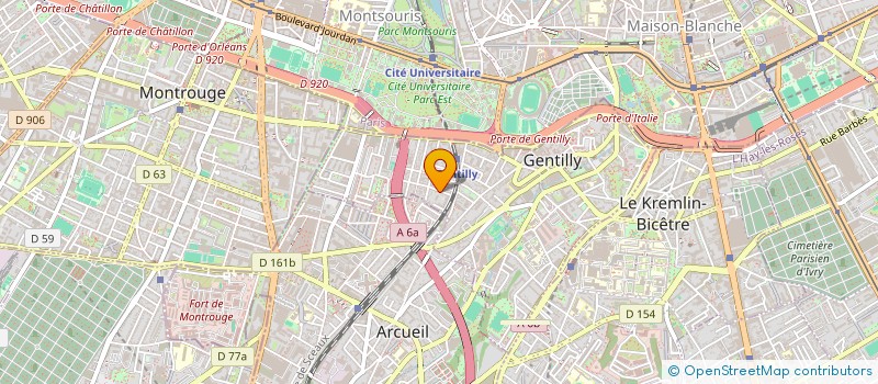 localisation de l'entreprise MONSIEUR DENIS TRAN  GENTILLY