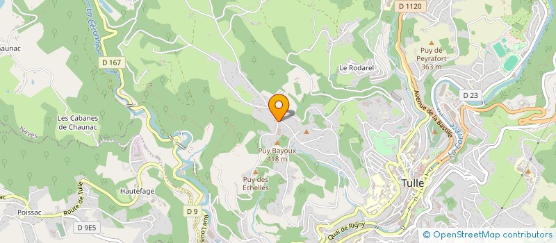 localisation de l'entreprise MONSIEUR DENIS TRARIEUX  TULLE