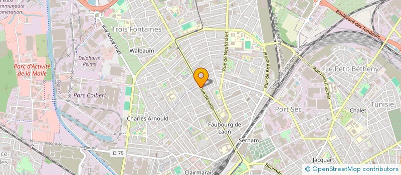 localisation de l'entreprise MONSIEUR DENIS TRAVERS  REIMS