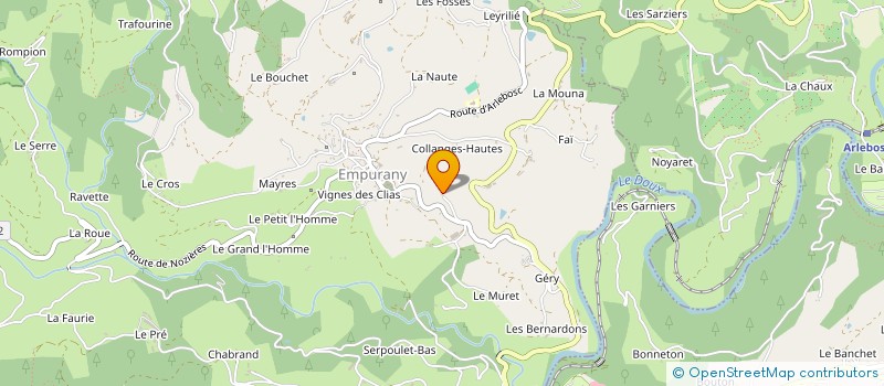 localisation de l'entreprise MONSIEUR DENIS TREPPOZ  EMPURANY