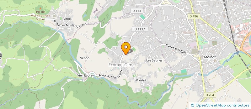 localisation de l'entreprise MONSIEUR DENIS TREVE à ECOTAY-L'OLME