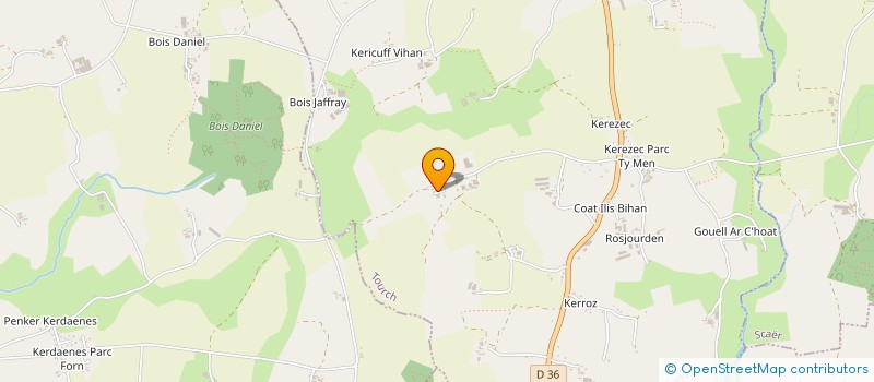 localisation de l'entreprise MONSIEUR DENIS TROALEN  TOURCH