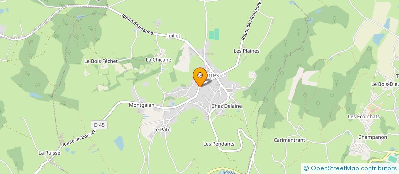 localisation de l'entreprise MONSIEUR DENIS TRUCHET  PRADINES