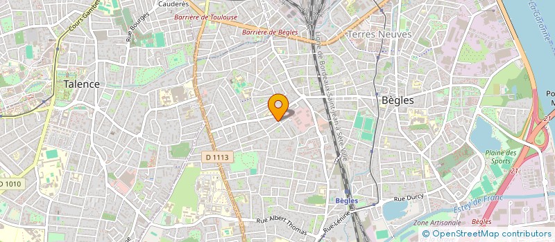 localisation de l'entreprise MONSIEUR DENIS TRUFFIER à BEGLES