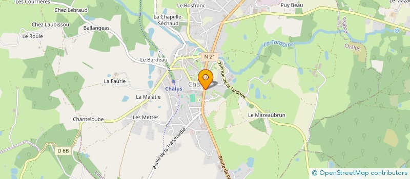 localisation de l'entreprise MONSIEUR DENIS TURCOT à CHALUS