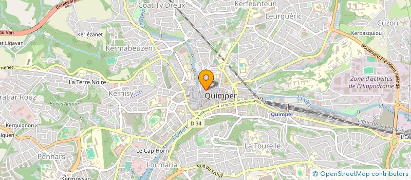 localisation de l'entreprise MONSIEUR DENIS TURGNE à QUIMPER