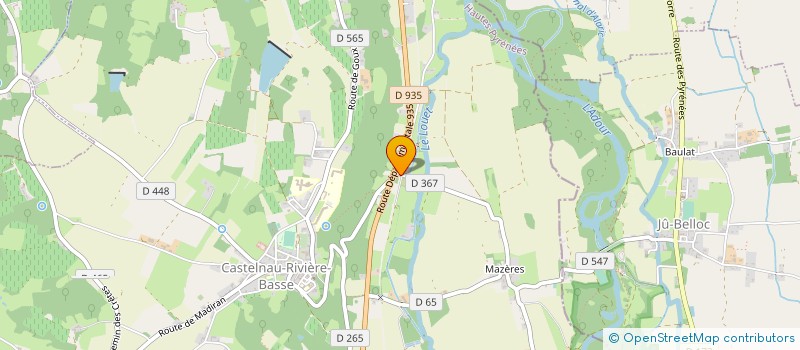 localisation de l'entreprise MONSIEUR DENIS USQUELIS  LABATUT-RIVIERE