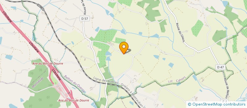 localisation de l'entreprise MONSIEUR DENIS VAISSIERE  BELFORT-DU-QUERCY