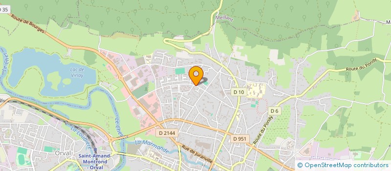 localisation de l'entreprise MONSIEUR DENIS VANNIER  SAINT-AMAND-MONTROND