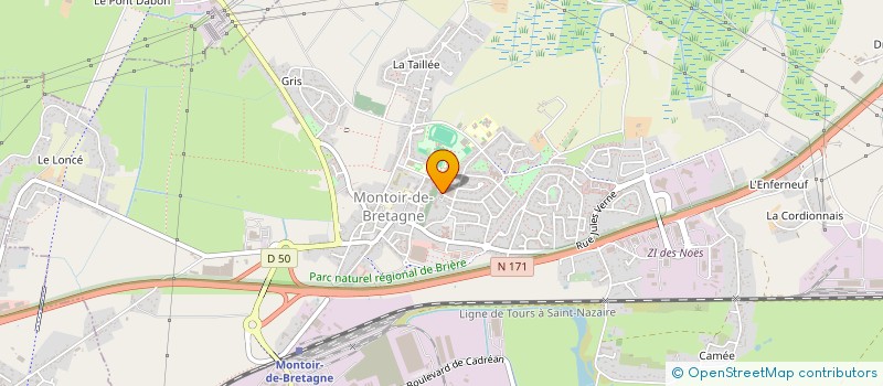 localisation de l'entreprise MONSIEUR DENIS VERGER  MONTOIR-DE-BRETAGNE