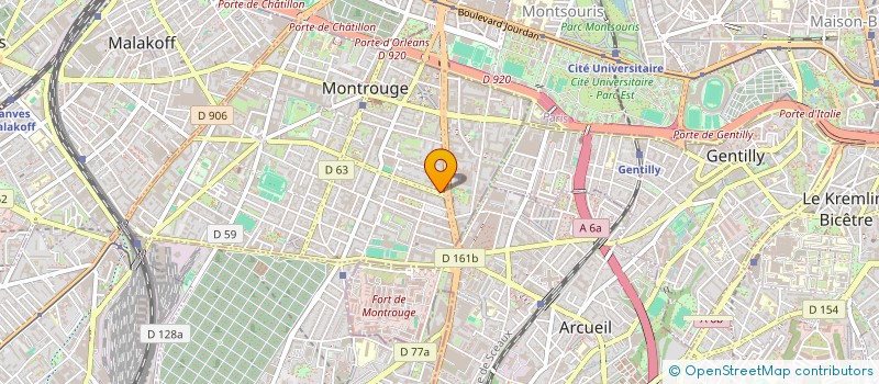 localisation de l'entreprise MONSIEUR DENIS VERGNAUD  MONTROUGE