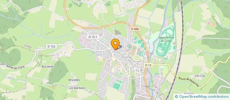 localisation de l'entreprise MONSIEUR DENIS VERHILLE  CLUNY