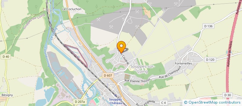 localisation de l'entreprise MONSIEUR DENIS VERLOINGNE  SOUPPES-SUR-LOING